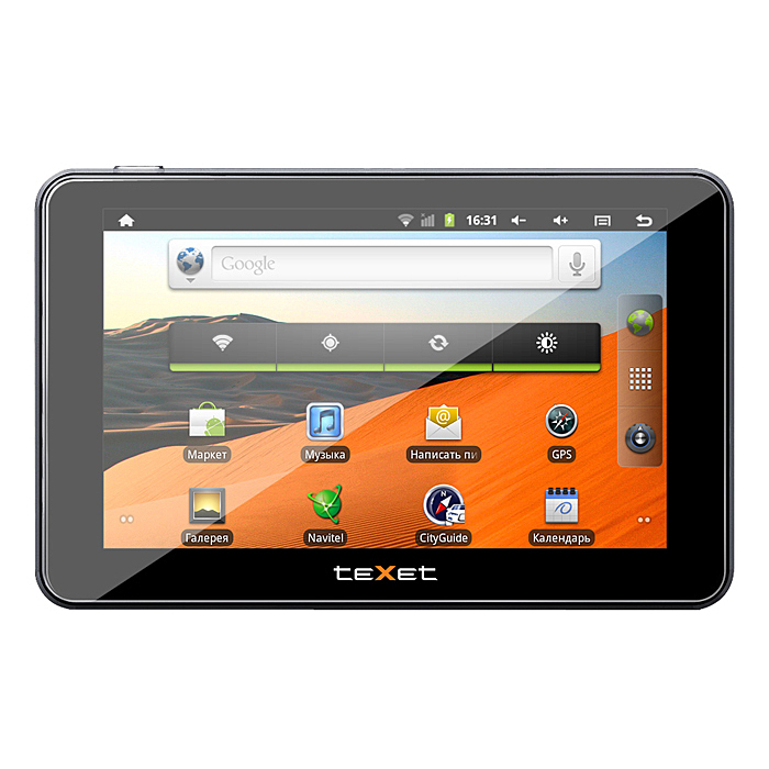 картинка GPS-навигатор TEXET 5″ ОС Android TN-550A купить в магазине CAROBASS