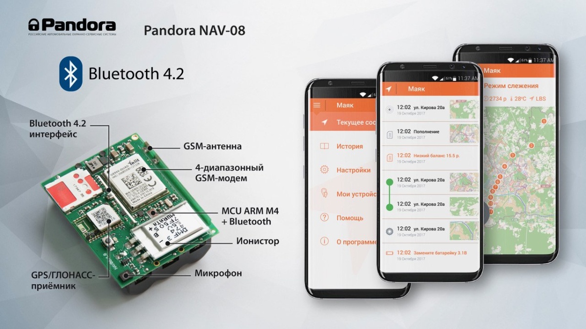 картинка Маяк Pandora NAV-08 купить в магазине CAROBASS