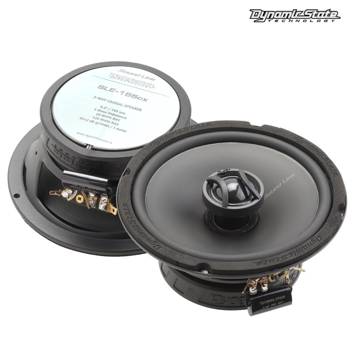 картинка AC 6.5" коаксиальная Dynamic State SLE-165cx купить в магазине CAROBASS