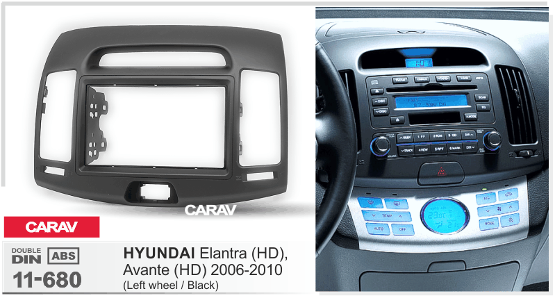 картинка Рамка для а/м HYUNDAI Elantra 2006-2010 11-680 купить в магазине CAROBASS