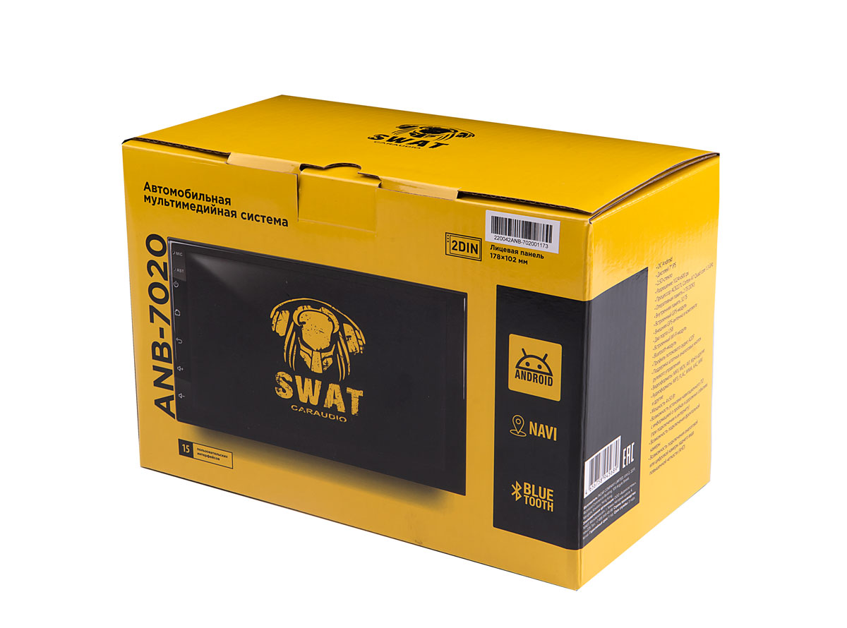 картинка Автомагнитола SWAT ANB-7020 Android 2/32 купить в магазине CAROBASS