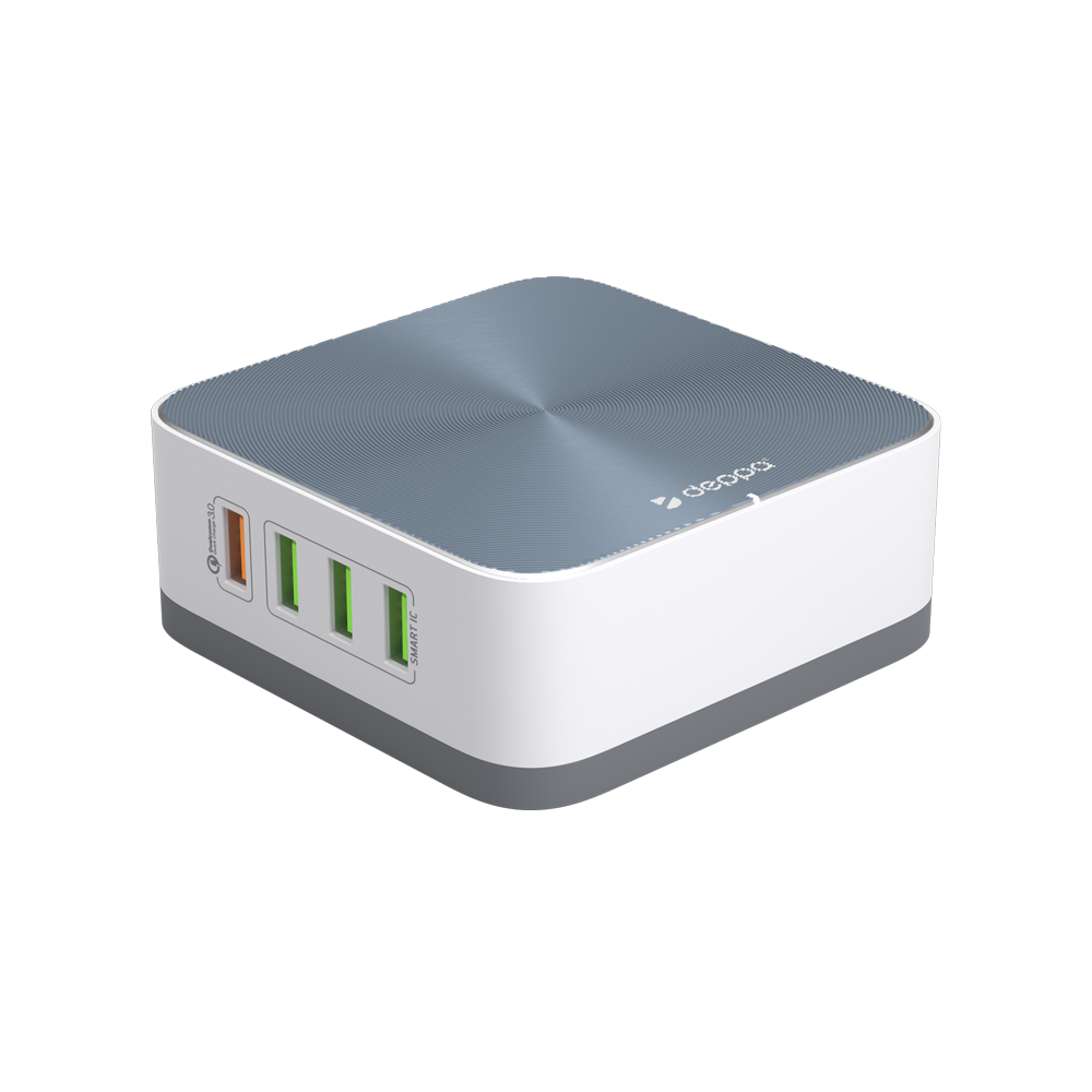 картинка Зарядная станция DEPPA 8USB, QC 3.0, 10A, 50Вт, Ultra купить в магазине CAROBASS
