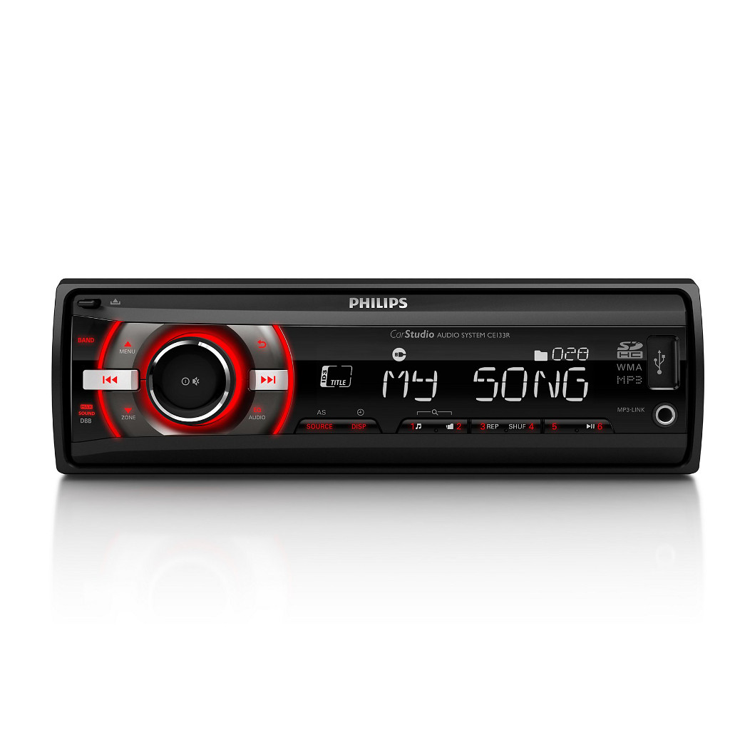 картинка Автомагнитола PHILIPS CE133R/51 купить в магазине CAROBASS