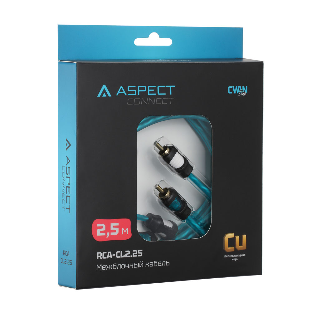 картинка Межблочный кабель ASPECT RCA-CL2.25 купить в магазине CAROBASS