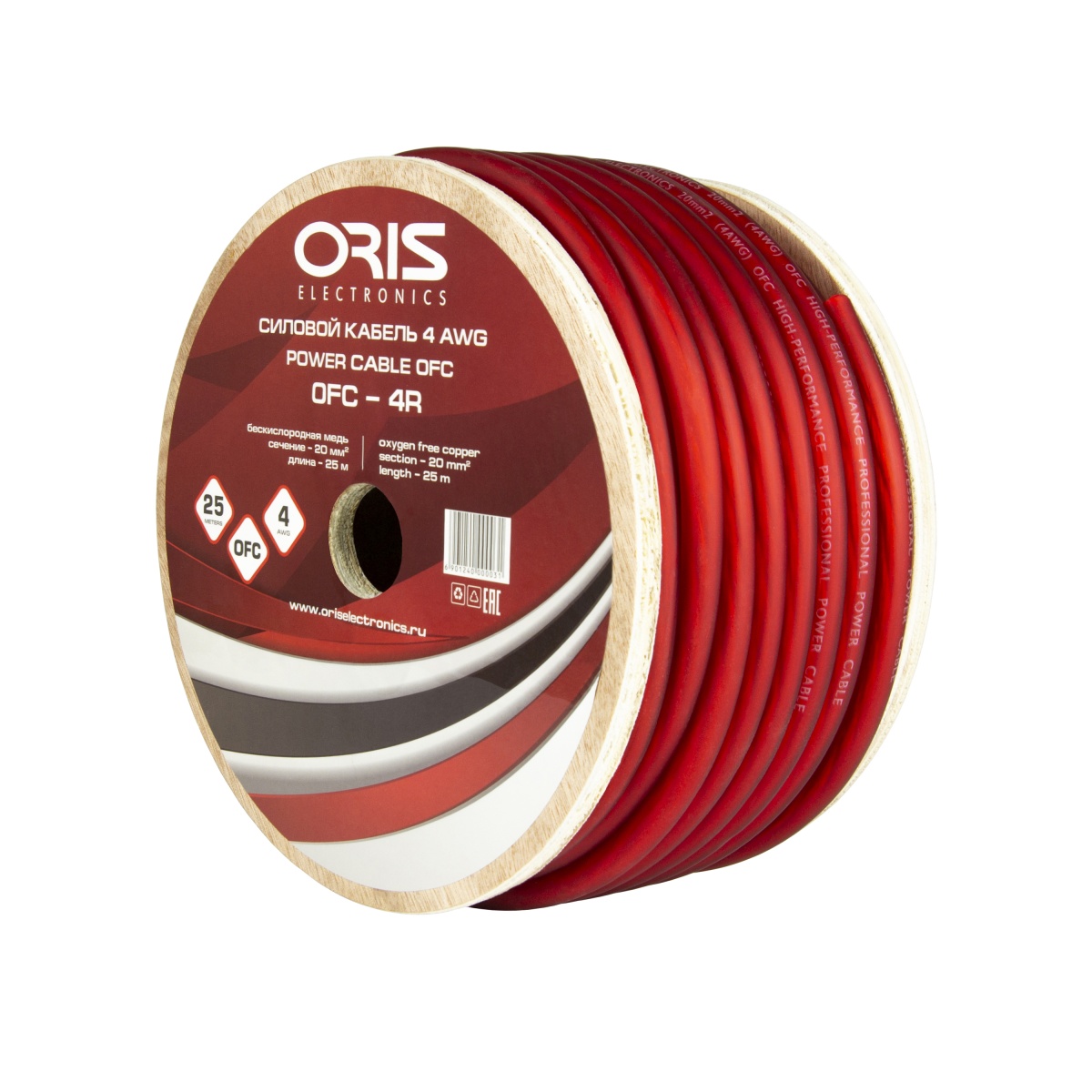 картинка Кабель силовой OFC ORIS OFC-4R купить в магазине CAROBASS