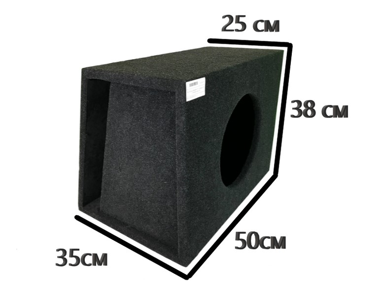 картинка Короб 10" ФИ ДСП Карпет AURA (45 л) щель бок (50 Hz) купить в магазине CAROBASS