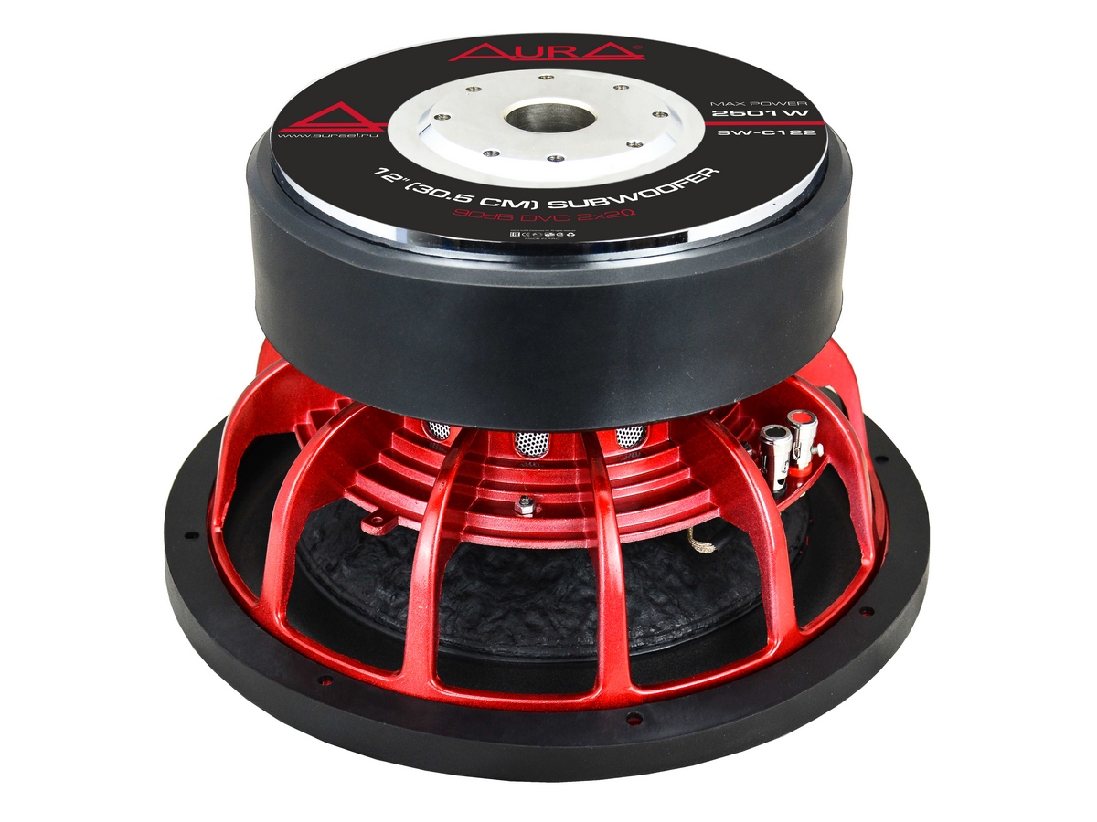картинка Сабвуфер 12″ AURA SW-C121 купить в магазине CAROBASS