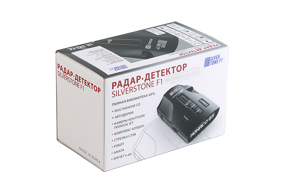 картинка Радар-детектор с GPS SilverStone F1 Monaco GS купить в магазине CAROBASS