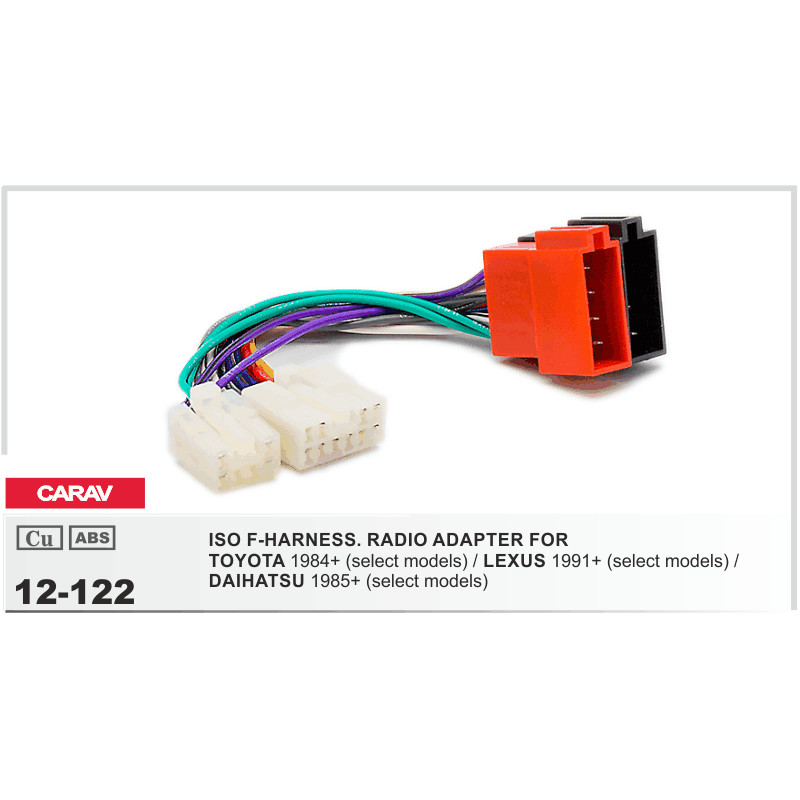 картинка Pазъем для ГУ TOYOTA 12-122 купить в магазине CAROBASS