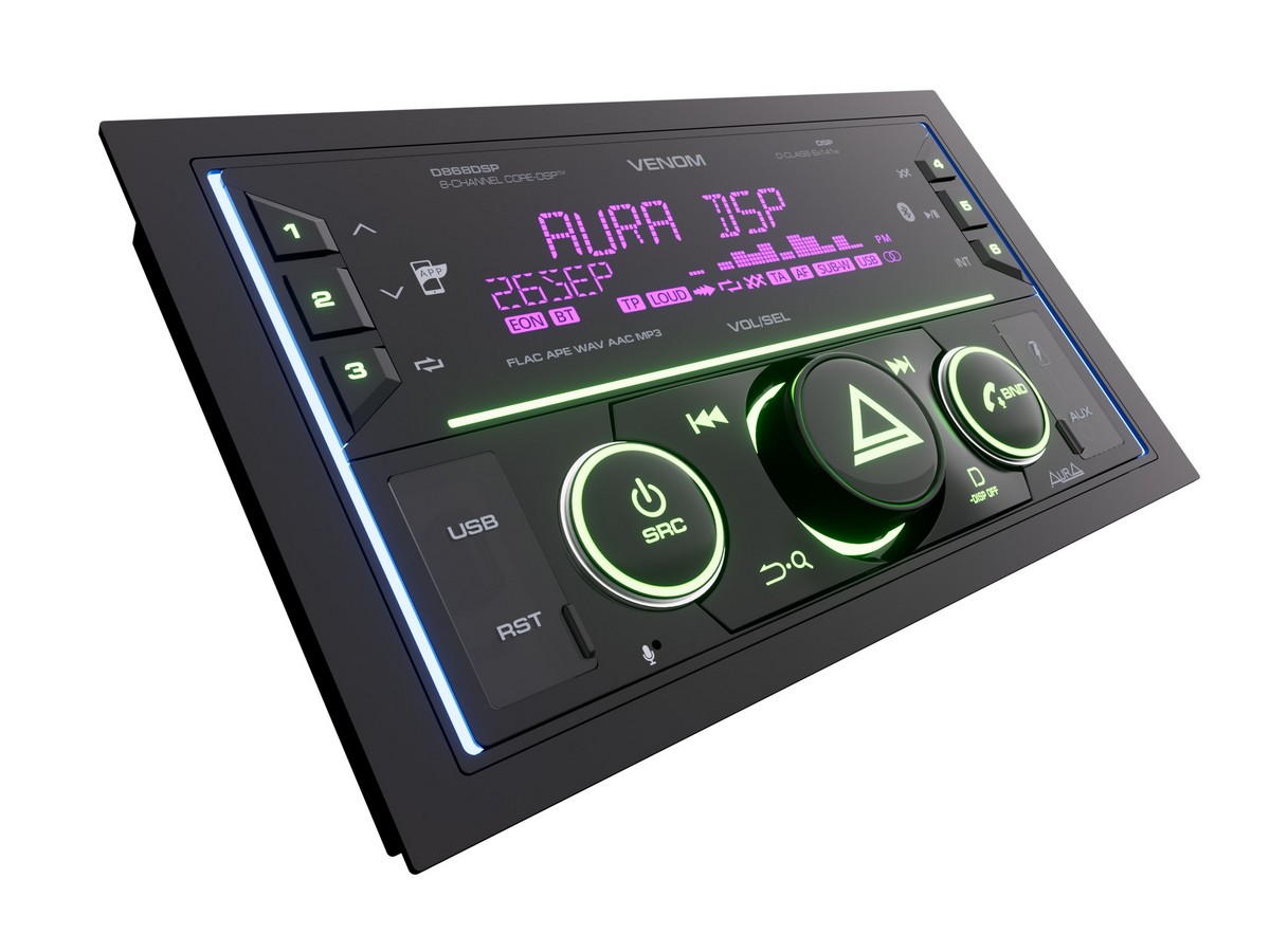 картинка Автомагнитола AURA VENOM-D868DSP купить в магазине CAROBASS