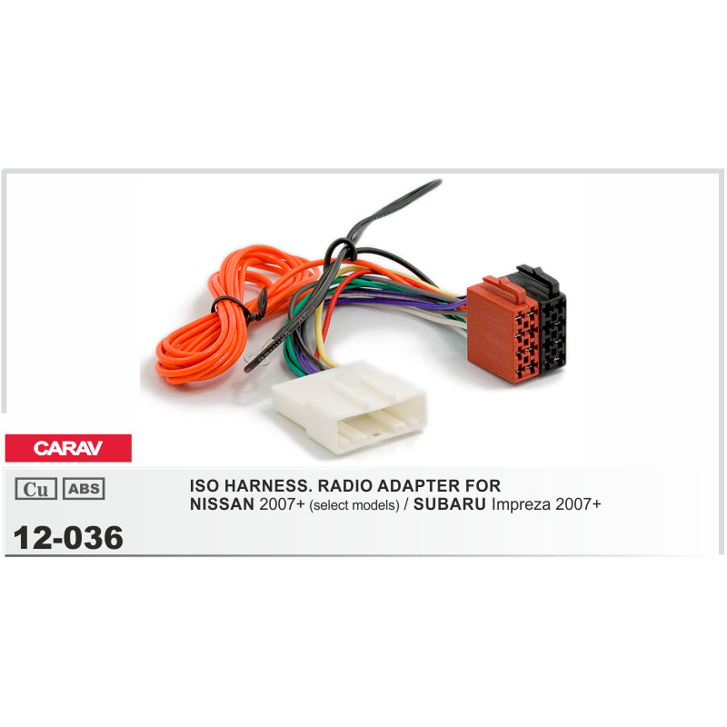картинка ISO - переходник для а/м NISSAN 12-036/AWH-NS04 купить в магазине CAROBASS