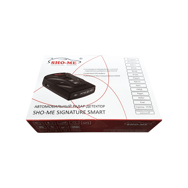 картинка Радар-детектор с GPS SHO-ME SIGNATURE SMART купить в магазине CAROBASS
