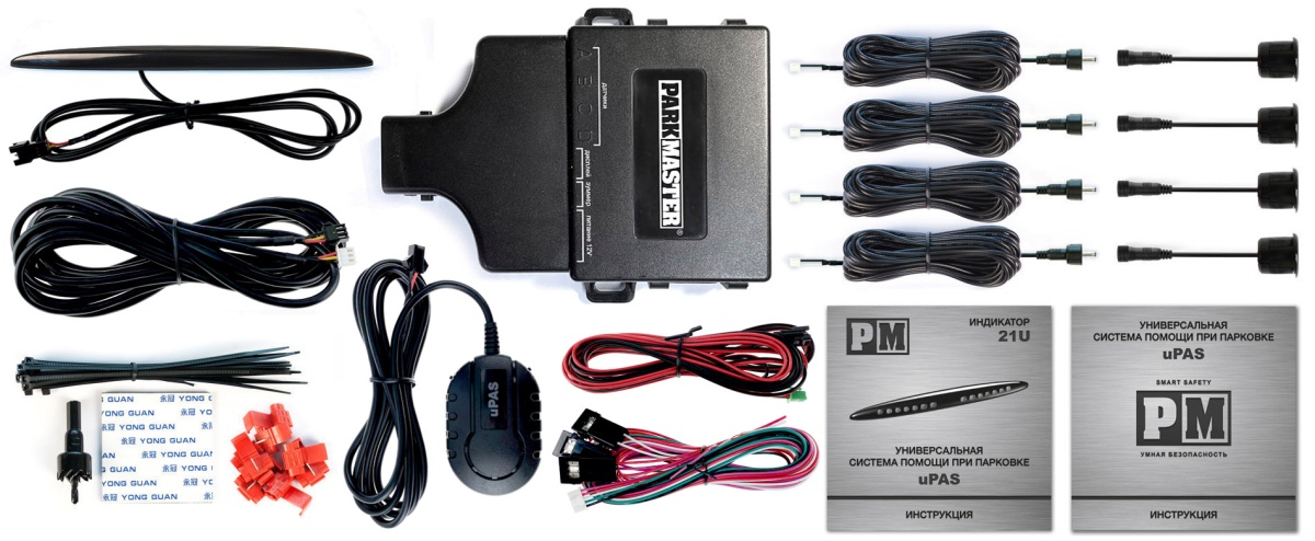 картинка Парковочный радар ParkMaster 21U-4-A (Black) купить в магазине CAROBASS