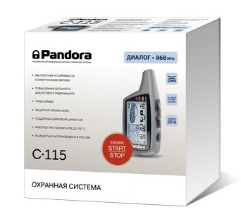 картинка Автосигнализация с автозапуском Pandora C115 купить в магазине CAROBASS
