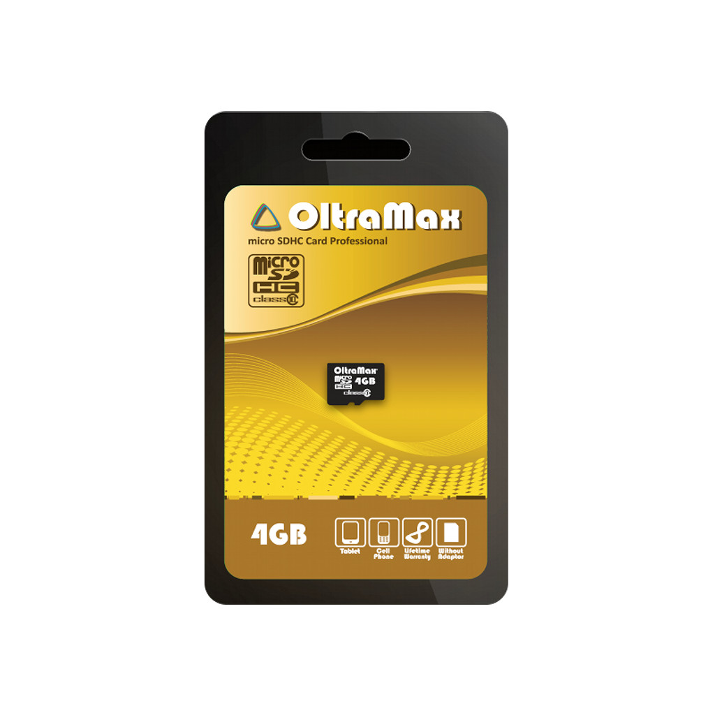 картинка Карта памяти MicroSDHC 4Gb OltraMax C10 (с адаптером) MicroSDНС 4Gb/10 купить в магазине CAROBASS