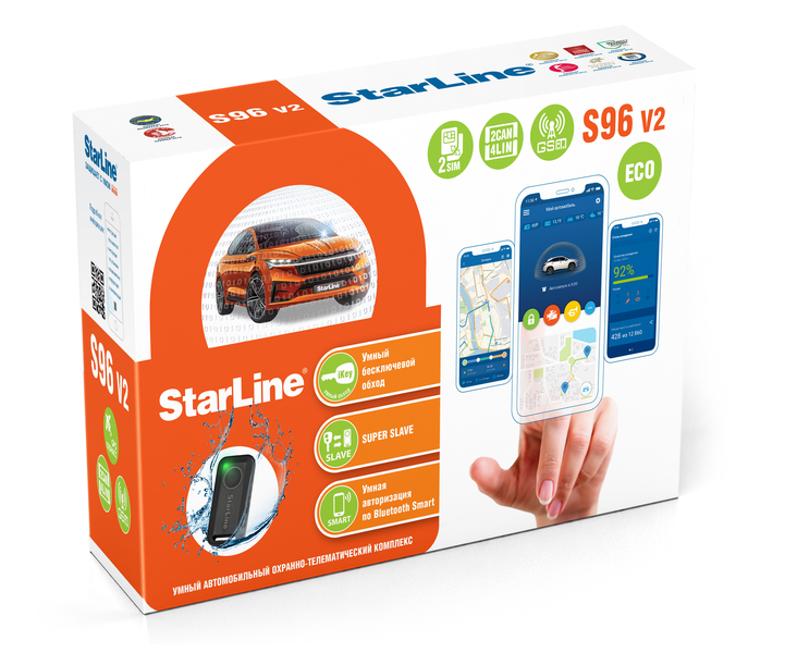 картинка Автосигнализация с автозапуском StarLine S96 v2 ECO купить в магазине CAROBASS