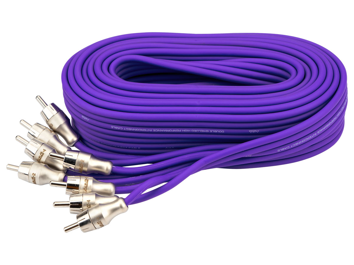 картинка Межблочный кабель AURA RCA-B254 MkII купить в магазине CAROBASS