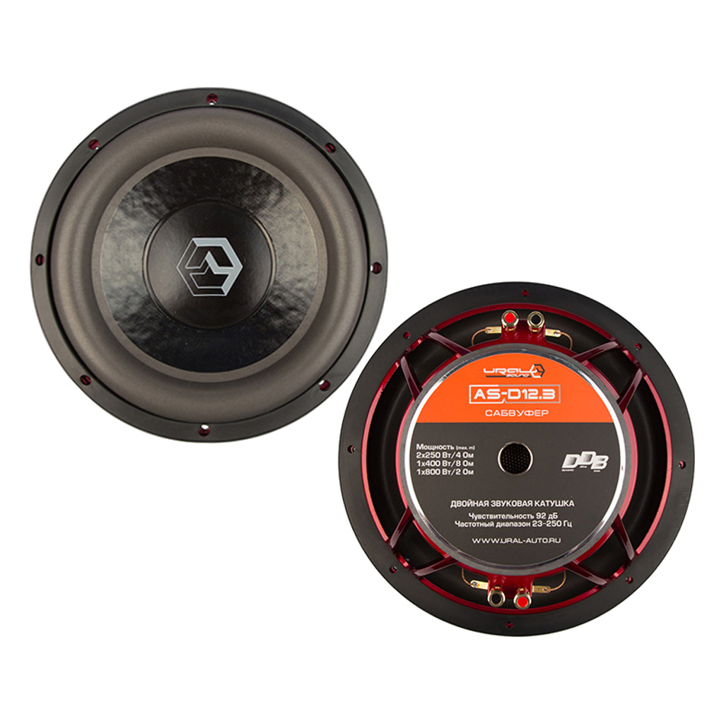 картинка Сабвуфер 12″ URAL AS-D12.3 купить в магазине CAROBASS