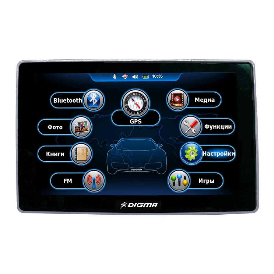картинка GPS-навигатор DIGMA 5″ DS507BN купить в магазине CAROBASS