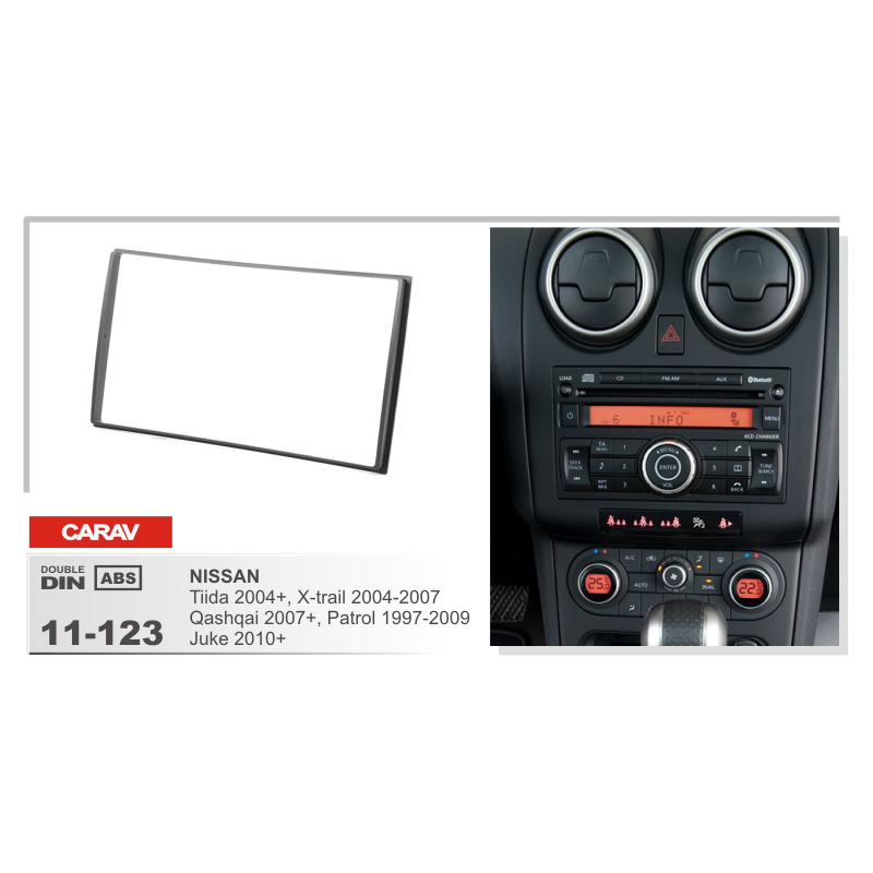 картинка Переходная рамка 2-DIN для NISSAN CARAV 11-123 купить в магазине CAROBASS
