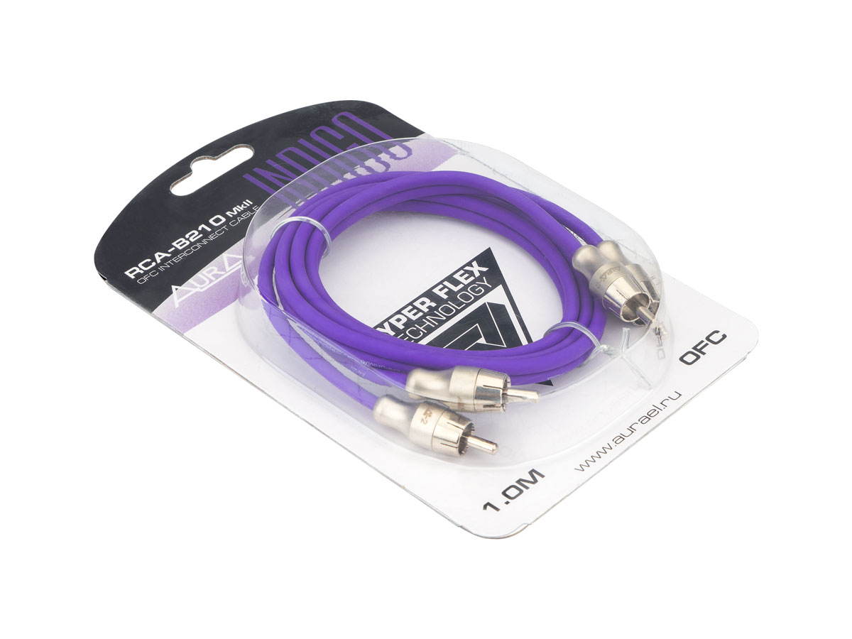 картинка Межблочный кабель AURA RCA-B210 MkII купить в магазине CAROBASS