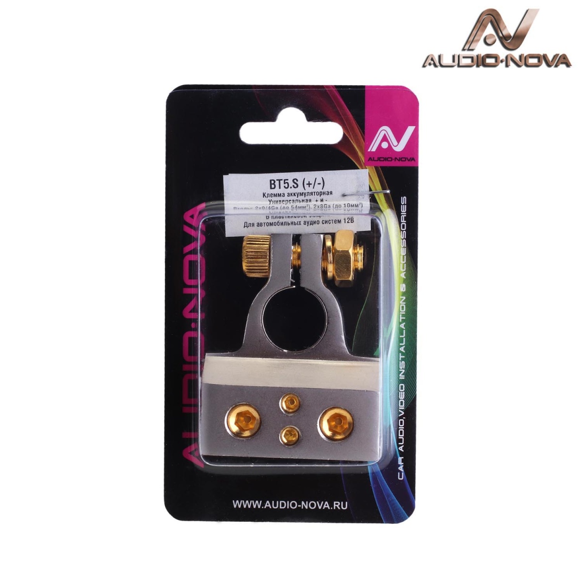 картинка Клемма аккумуляторная AUDIO·NOVA BT5.S (+/-) купить в магазине CAROBASS