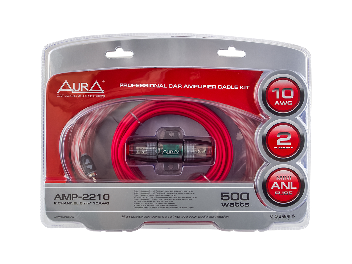 картинка Набор установочный AURA AMP-2210 купить в магазине CAROBASS