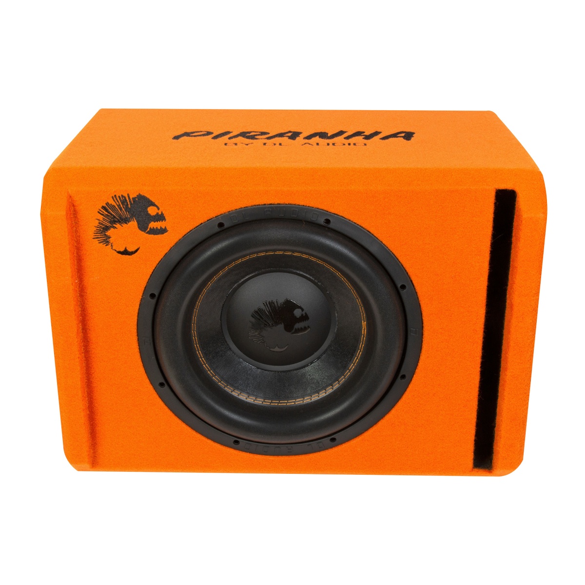 картинка Сабвуфер корпусной активный DL AUDIO Piranha 12A Orange V.2 купить в магазине CAROBASS