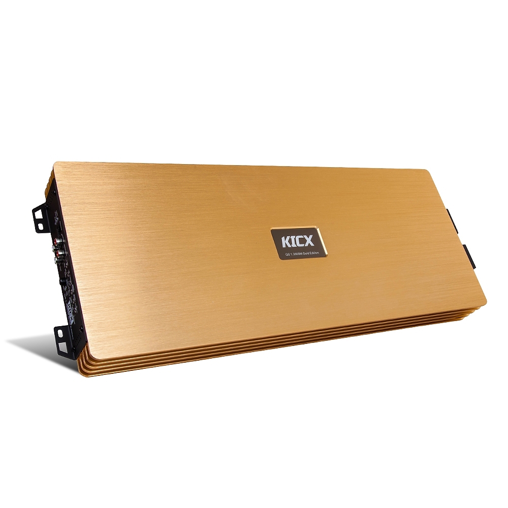 картинка Усилитель 1 канальный KICX QS 1.3000M Gold Edition купить в магазине CAROBASS