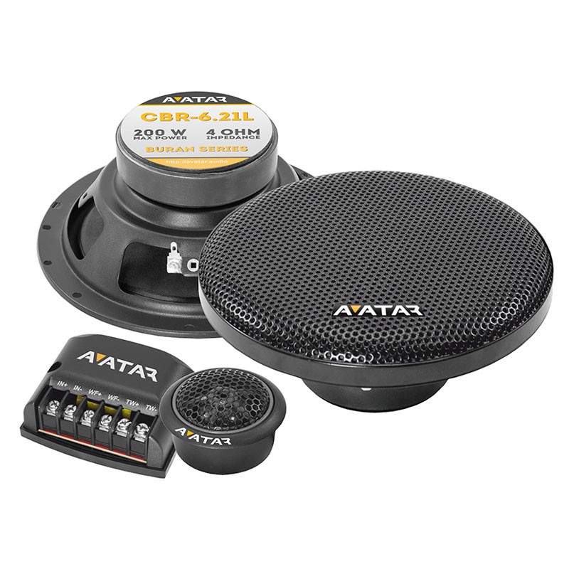 картинка AC 6.5″ компонентная AVATAR CBR-6.21L купить в магазине CAROBASS