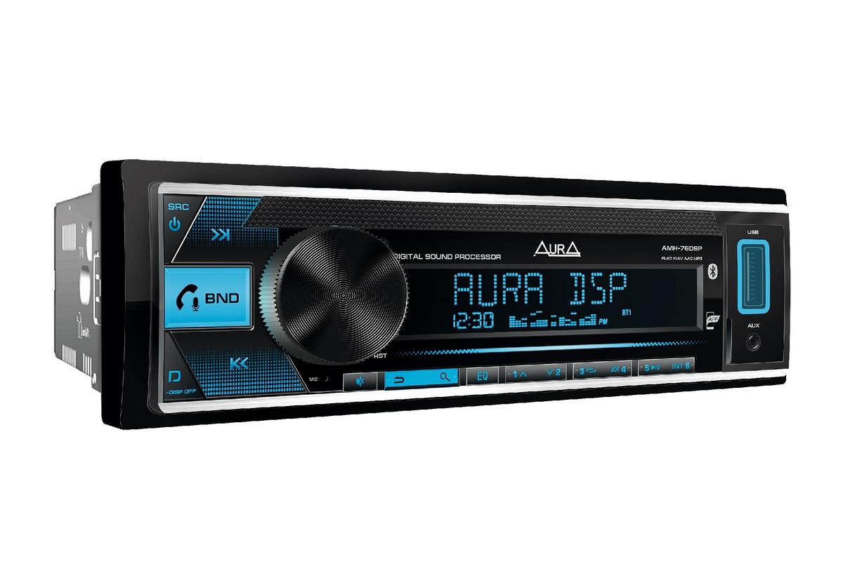 картинка Автомагнитола AURA AMH-76DSP-NR купить в магазине CAROBASS