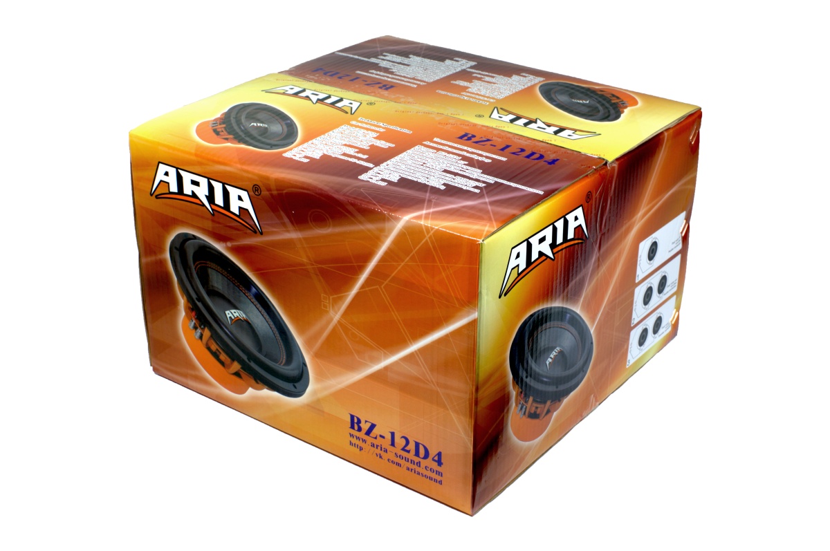картинка Сабвуфер 12″ ARIA BZ-12D4 купить в магазине CAROBASS