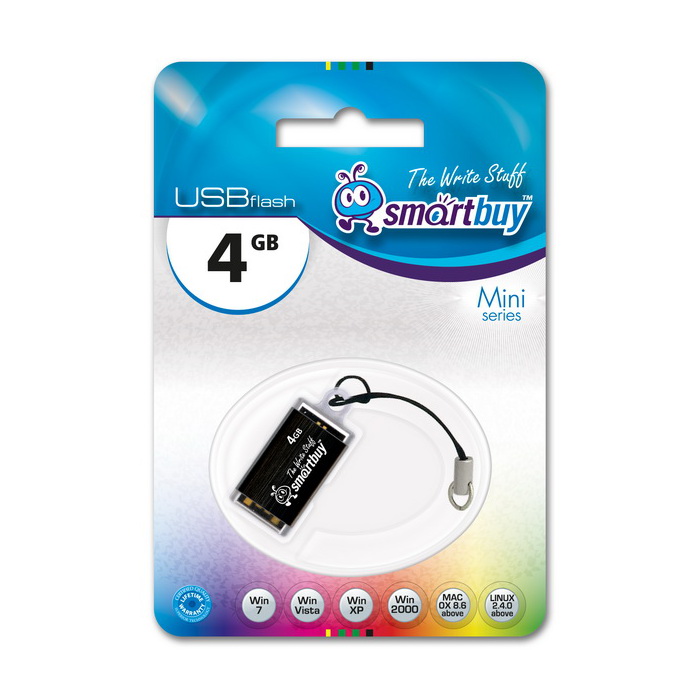 картинка USB-Flash память SmartBuy 4Gb Mini series купить в магазине CAROBASS