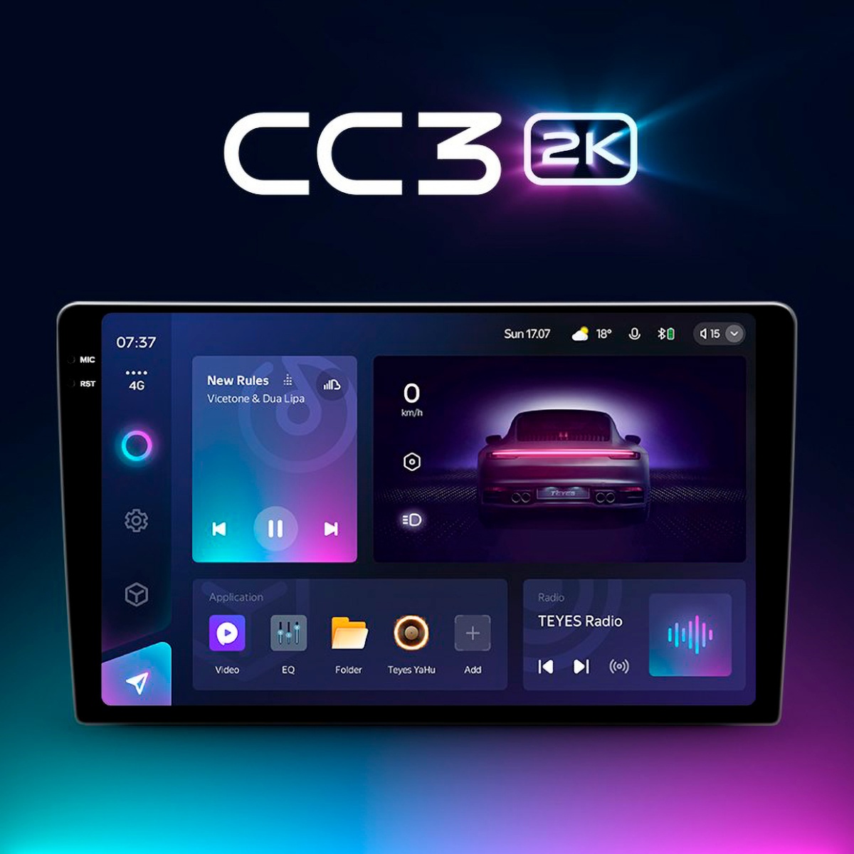 картинка Автомагнитола 10" TEYES CC3 2K 4/32GB 4G купить в магазине CAROBASS
