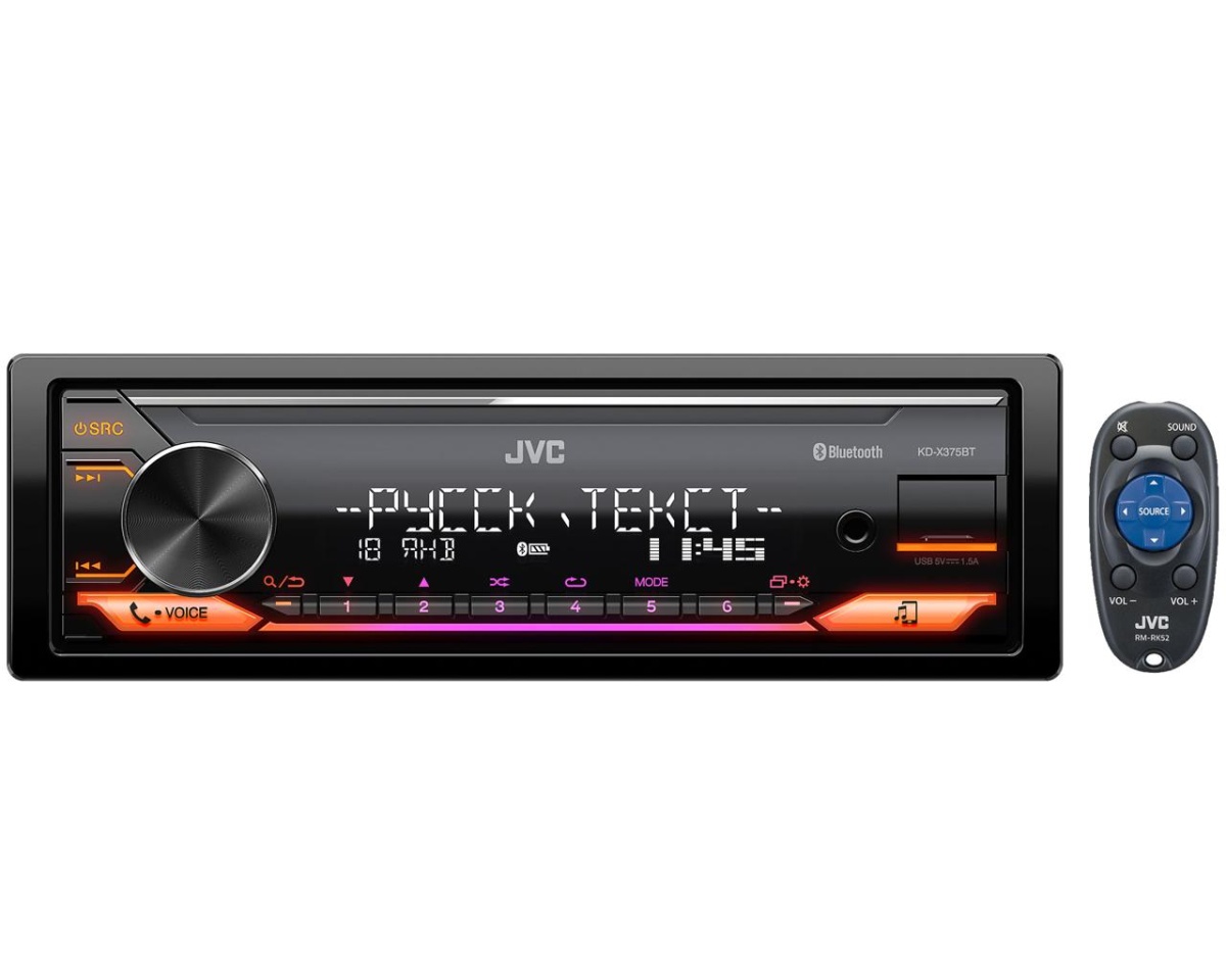 картинка Автомагнитола JVC KD-X375BT купить в магазине CAROBASS
