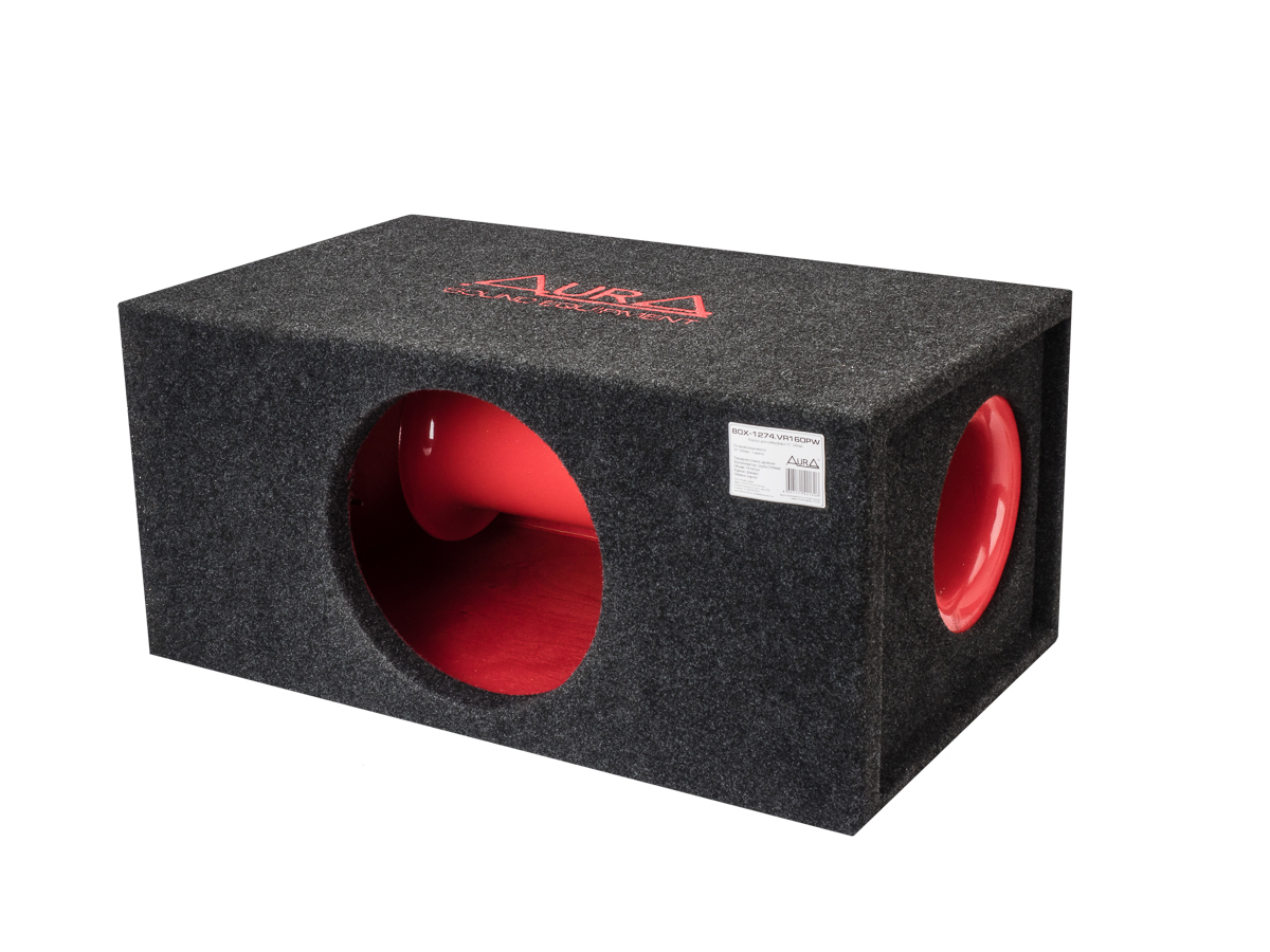 картинка Короб 12" Труба Фанера Карпет AURA BOX-1270.T-LUX купить в магазине CAROBASS