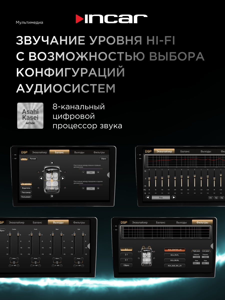 картинка Автомагнитола 9" INCAR TMX2-7709-3 3/32GB 2K 4G купить в магазине CAROBASS