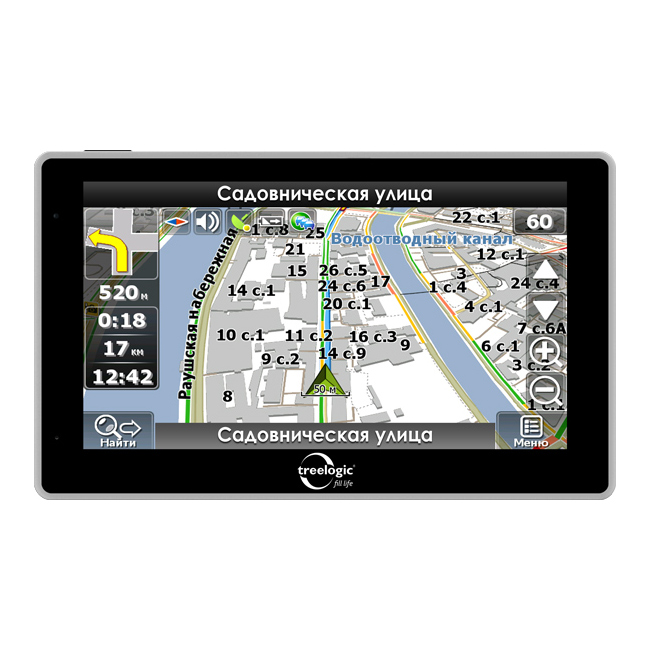 картинка GPS-навигатор TREELOGIC 6″ TL-6004BGF AV купить в магазине CAROBASS