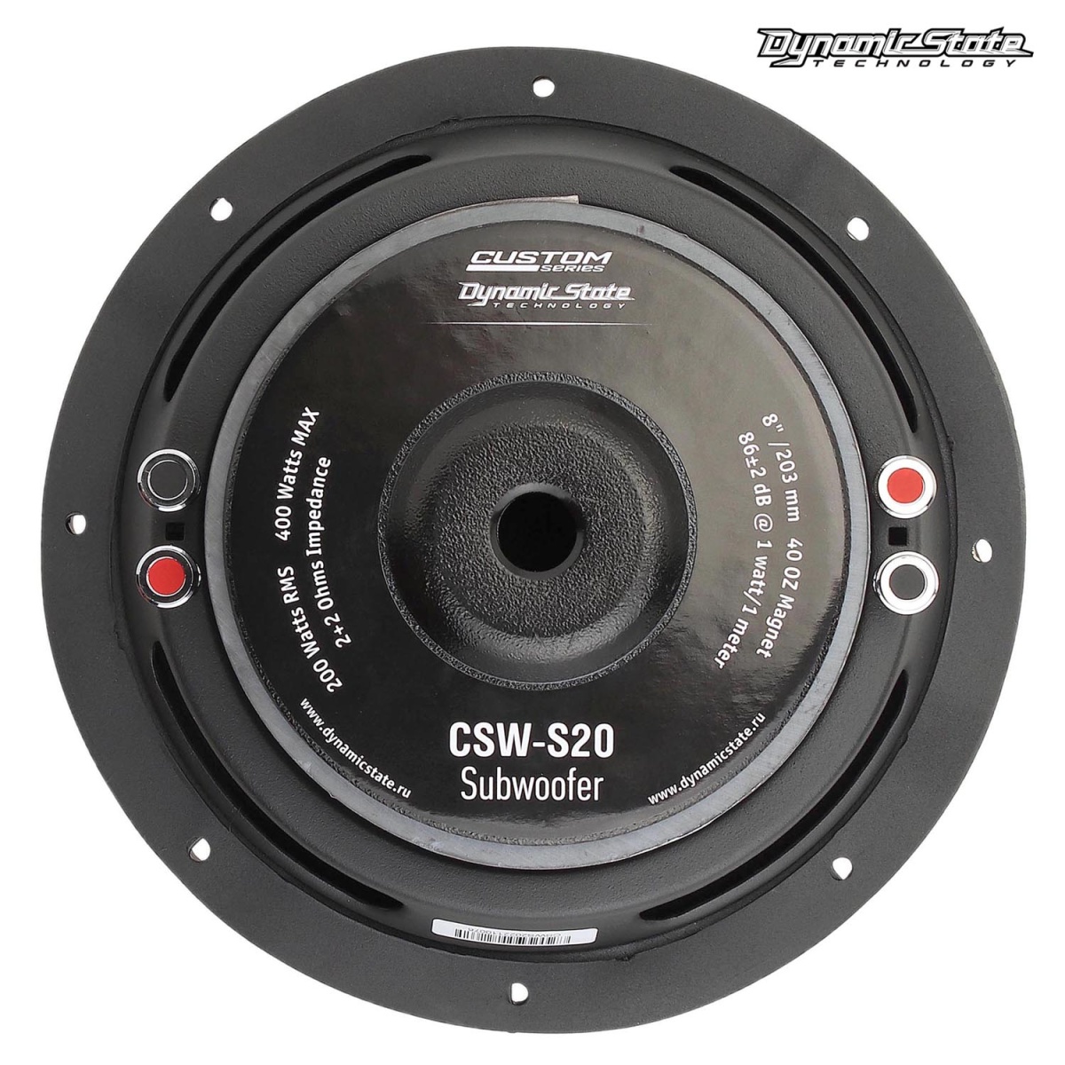 картинка Сабвуфер 8" Dynamic State CSW-S20 купить в магазине CAROBASS