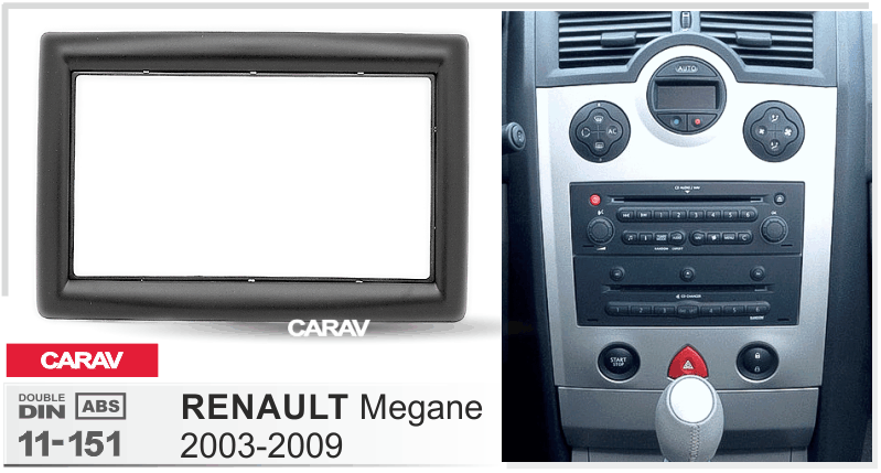 картинка Рамка для а/м RENAULT Megane II 2002-2009 11-151 купить в магазине CAROBASS