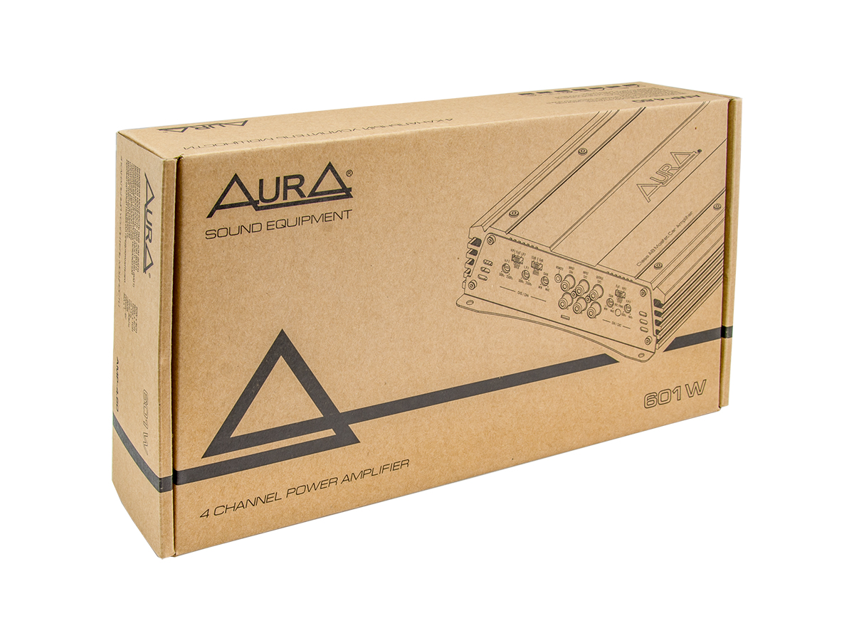 картинка Усилитель 4-х канальный AURA AMP-4.60 купить в магазине CAROBASS