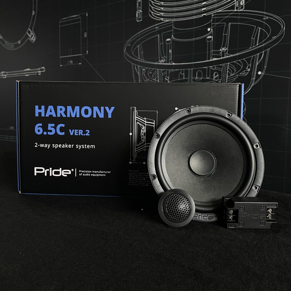 картинка AC 6.5" компонентная PRIDE HARMONY 6.5C v2 купить в магазине CAROBASS