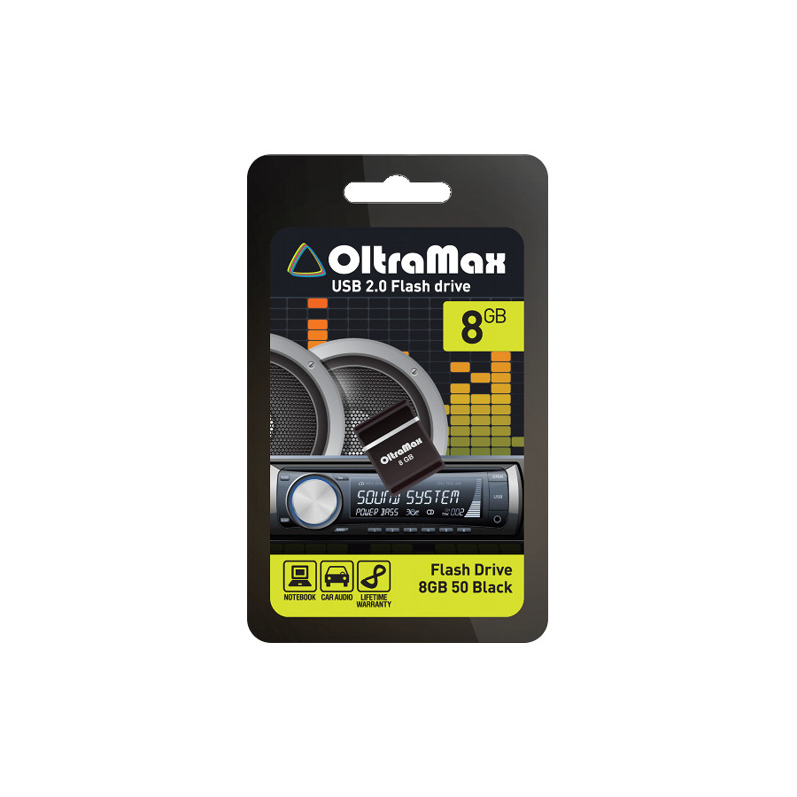 картинка USB-Flash память OltraMax 8Gb OM 008GB 50 B купить в магазине CAROBASS