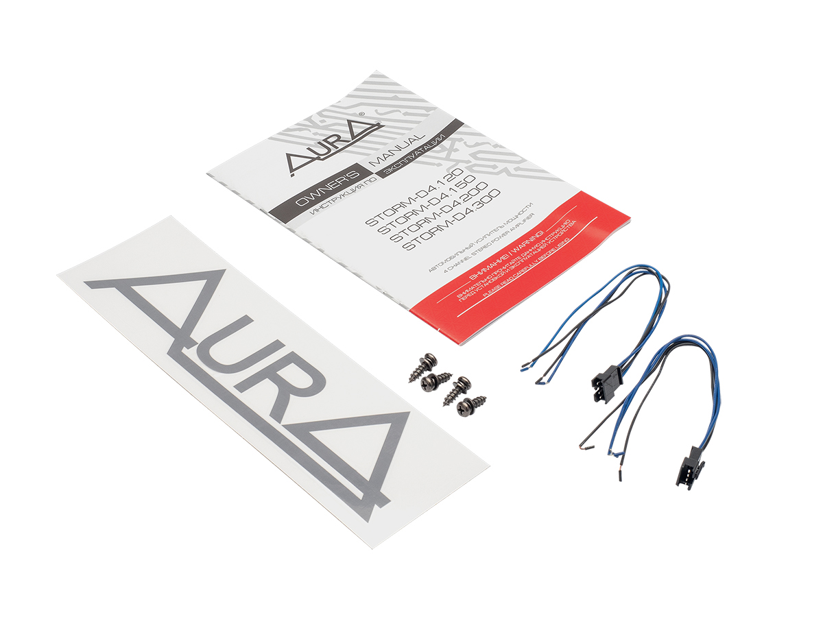 картинка Усилитель 4-х канальный AURA STORM-D4.300 купить в магазине CAROBASS