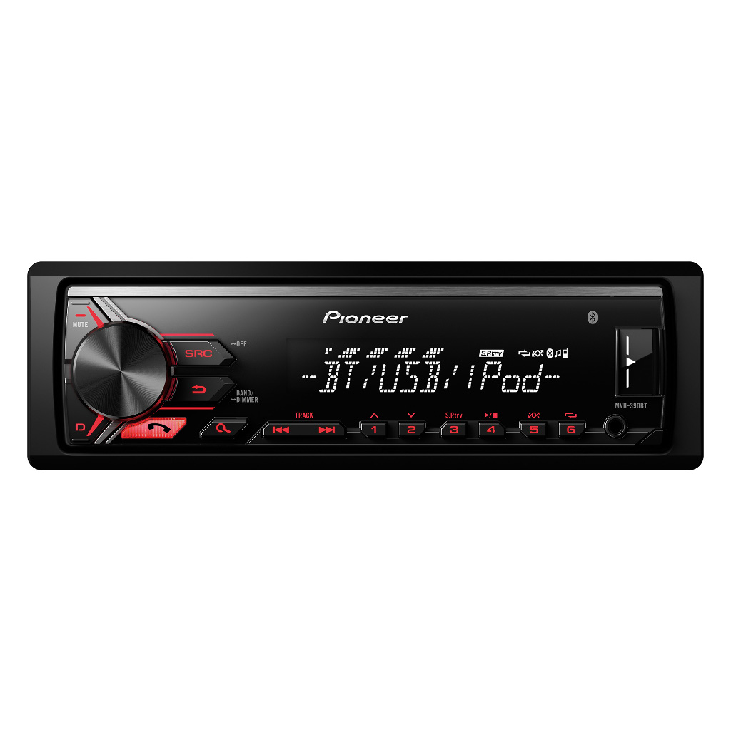 картинка Автомагнитола PIONEER MVH-390BT купить в магазине CAROBASS