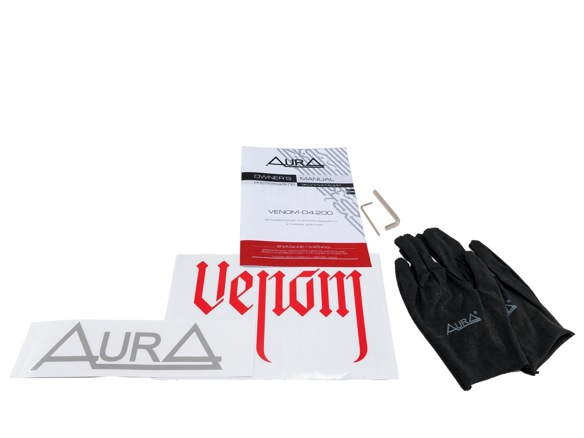 картинка Усилитель 4-х канальный AURA VENOM-D4.200 купить в магазине CAROBASS