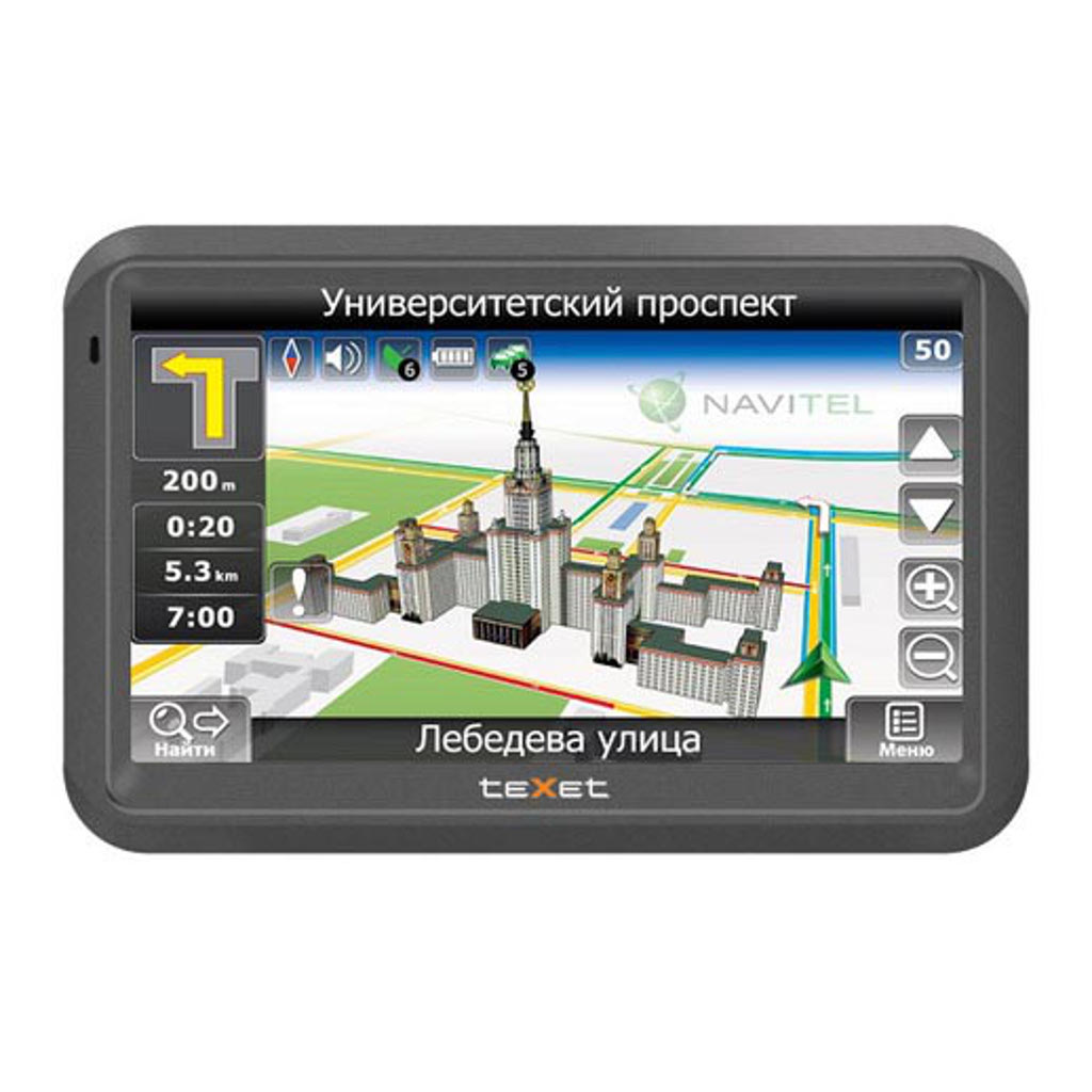 картинка GPS-навигатор TEXET TN-733 купить в магазине CAROBASS