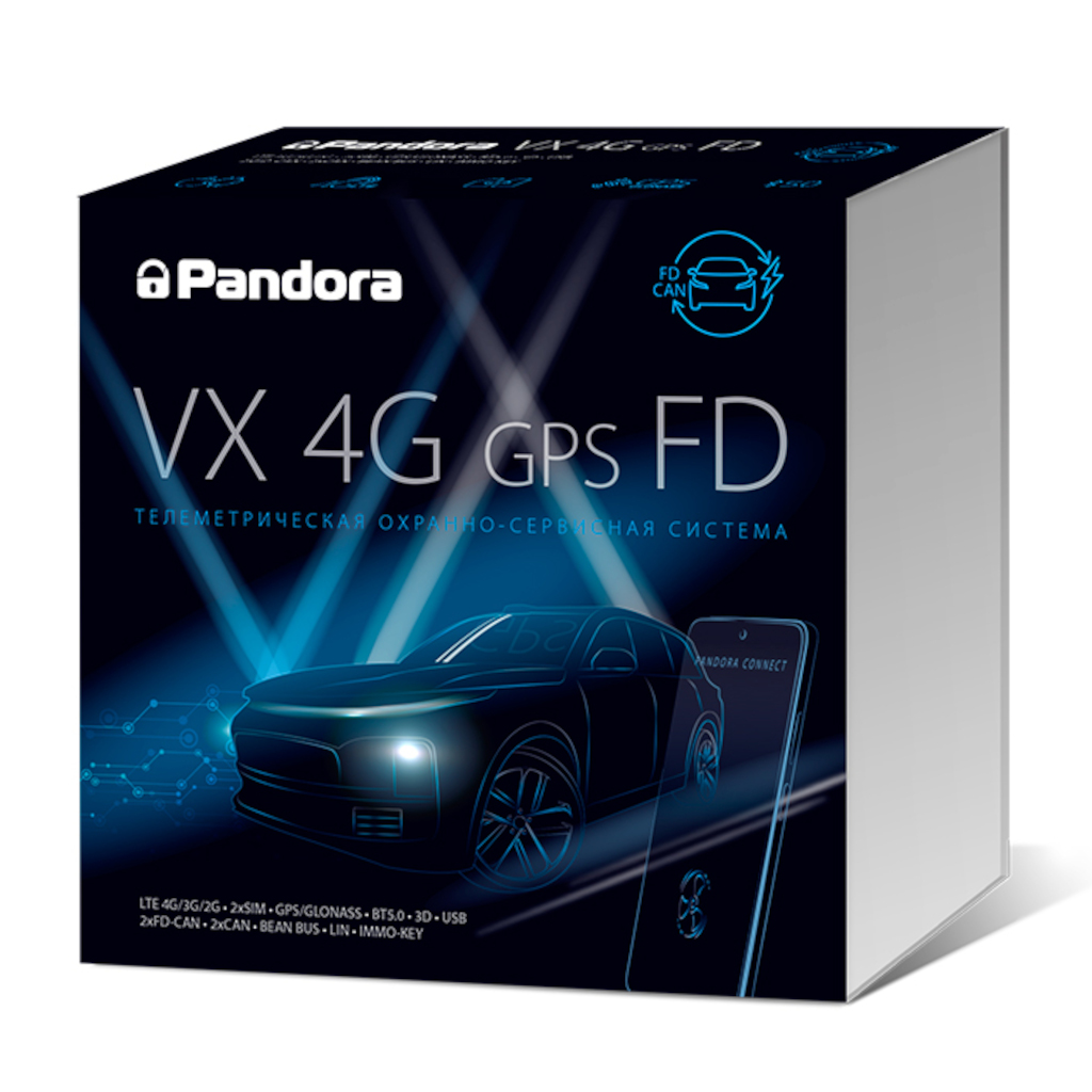 картинка Автосигнализация с автозапуском Pandora VX-4G GPS FD купить в магазине CAROBASS