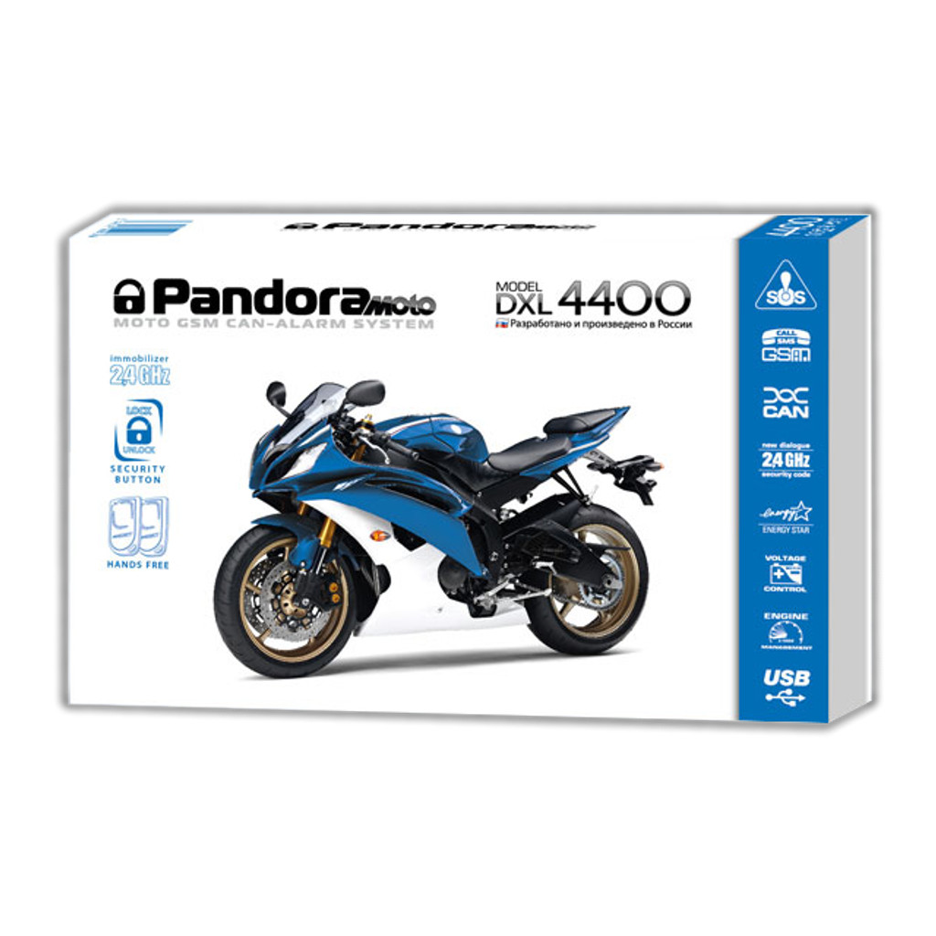 картинка Мотосигнализация с обратной связью Pandora DXL 4400 MOTO купить в магазине CAROBASS