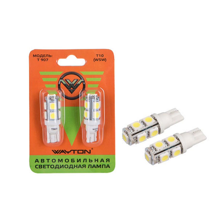 картинка Лампа W5W (Т10) Wayton T907 1109004 купить в магазине CAROBASS
